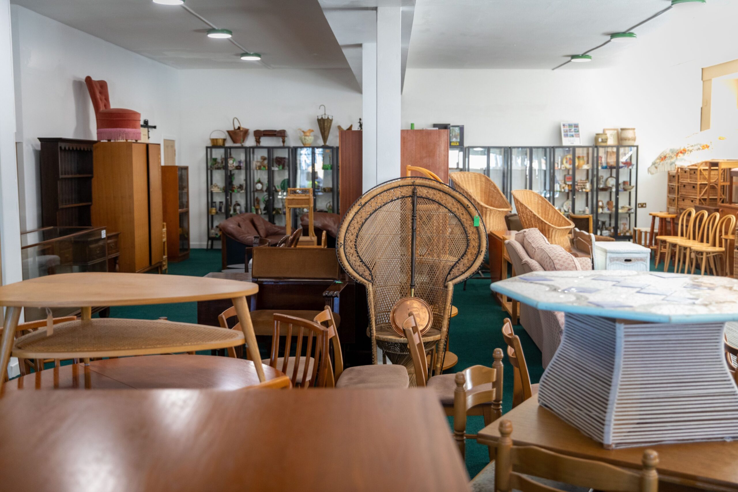 Restored mid-century furniture.