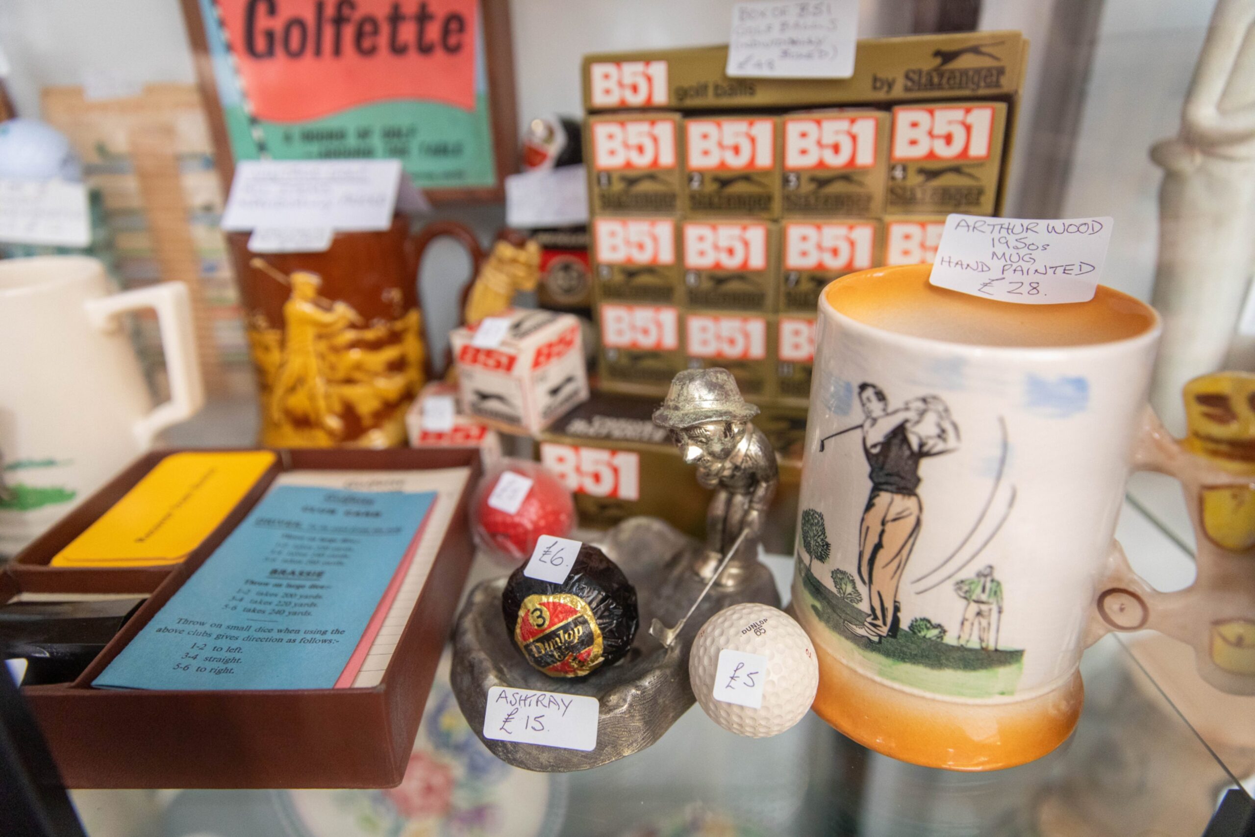 The store is crammed with collectable items for sale.