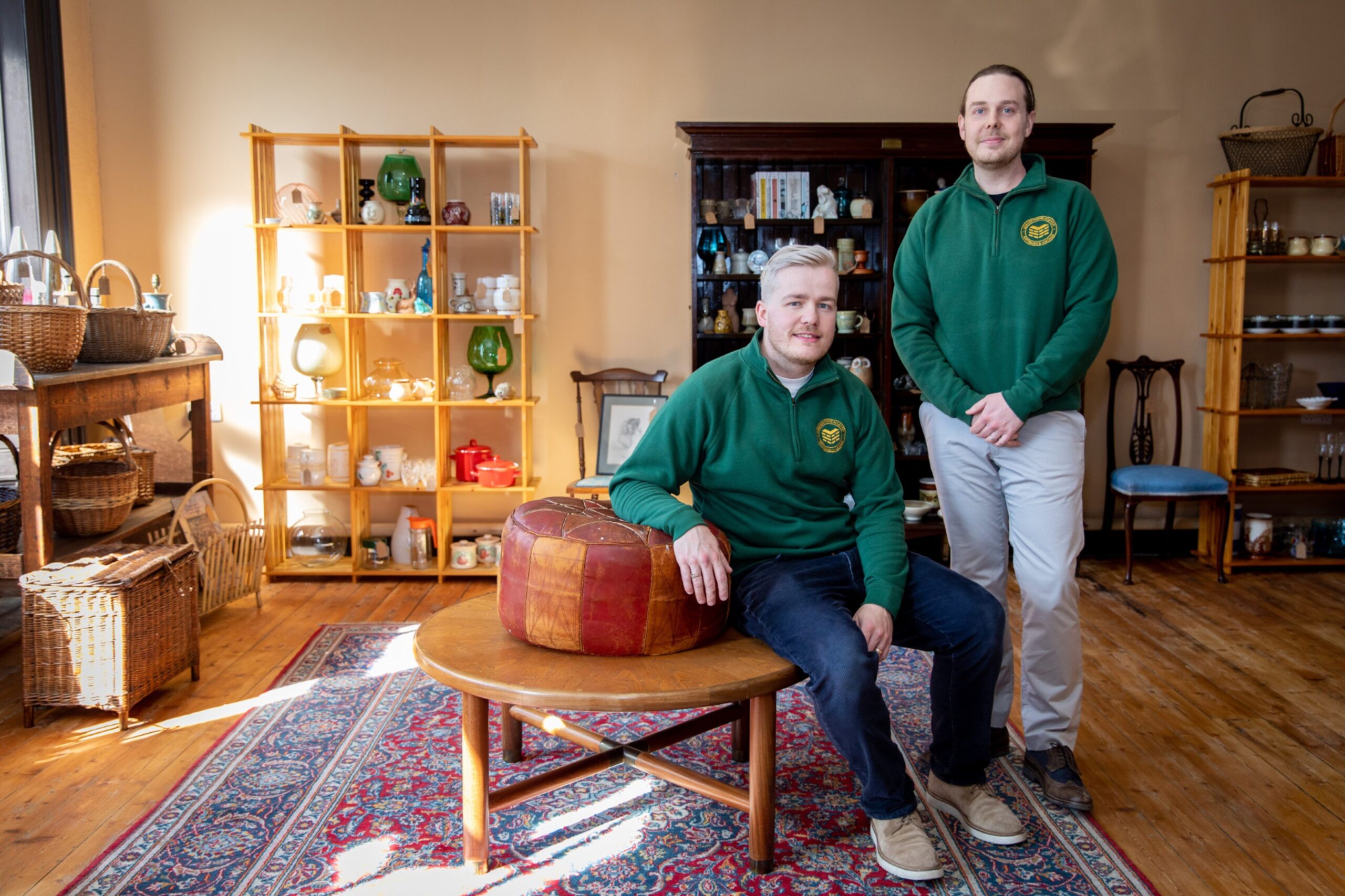 Douglas and Brett Coupar-Fleming at their new shop.