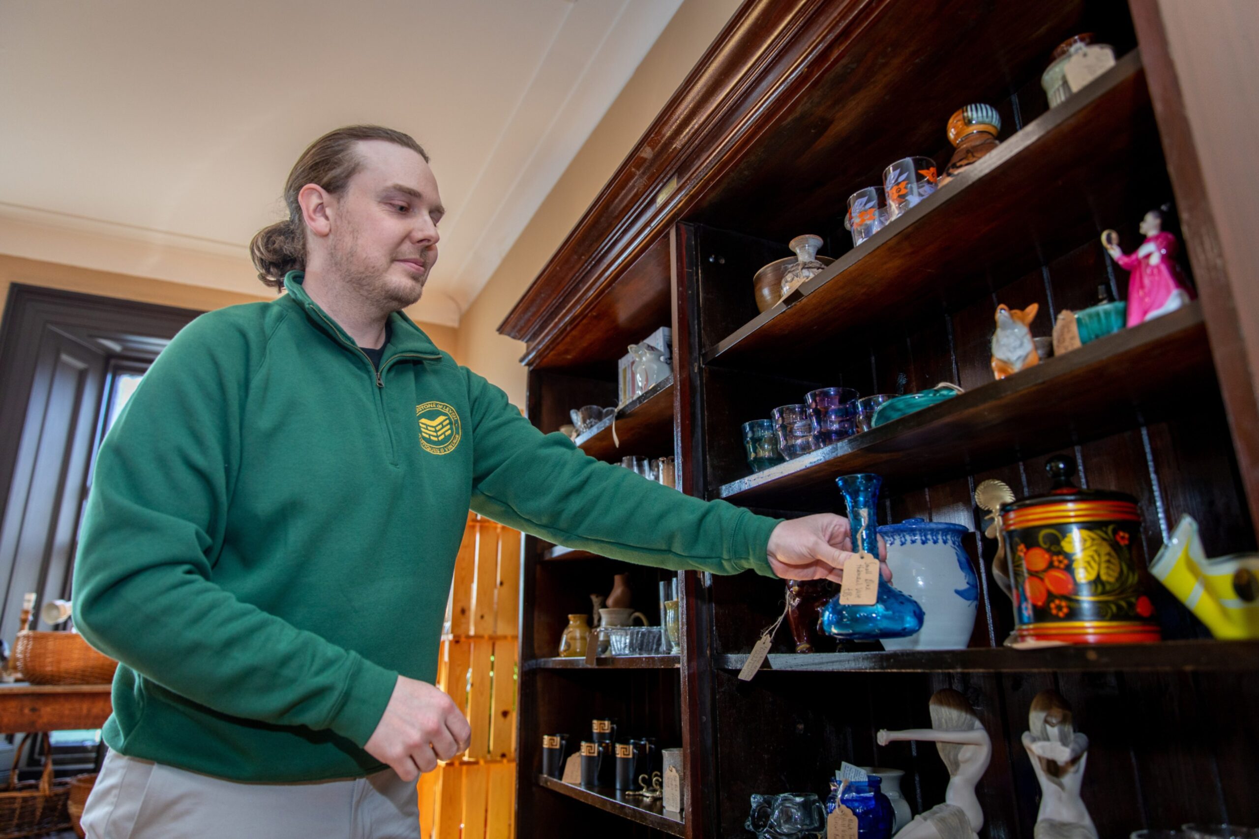 Brett Coupar-Fleming at the shop on High Street, Leven.
