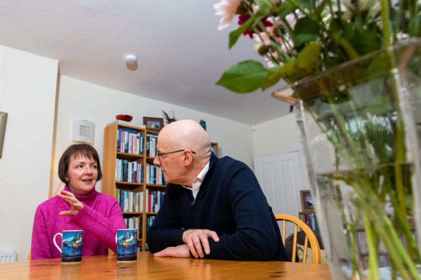 John Swinney at home in Blairgowrie