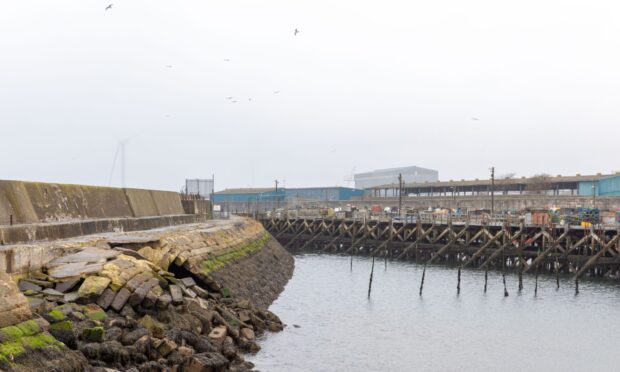 Emergency services were called to the Methil Docks on Sunday night. Image: Steve Brown/DC Thomson.