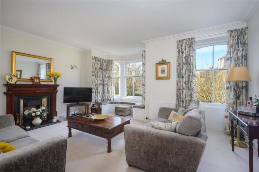 The upstairs sitting room.
