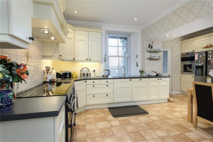 The kitchen. 