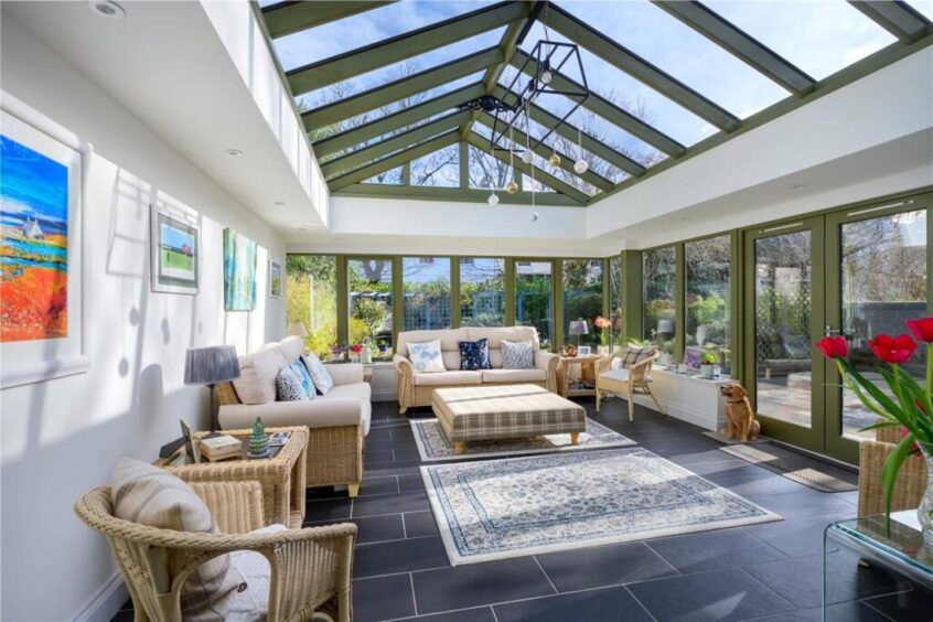The conservatory. 
