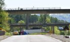 The lorry landed upside down after crashing off the M90 flyover near Perth. Image: Stuart Cowper