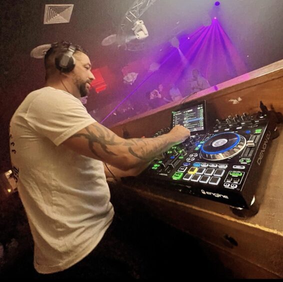 Thomas Hatton DJing