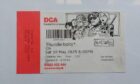 DCA ticket with Thunderbolts* characters drawing in a frame