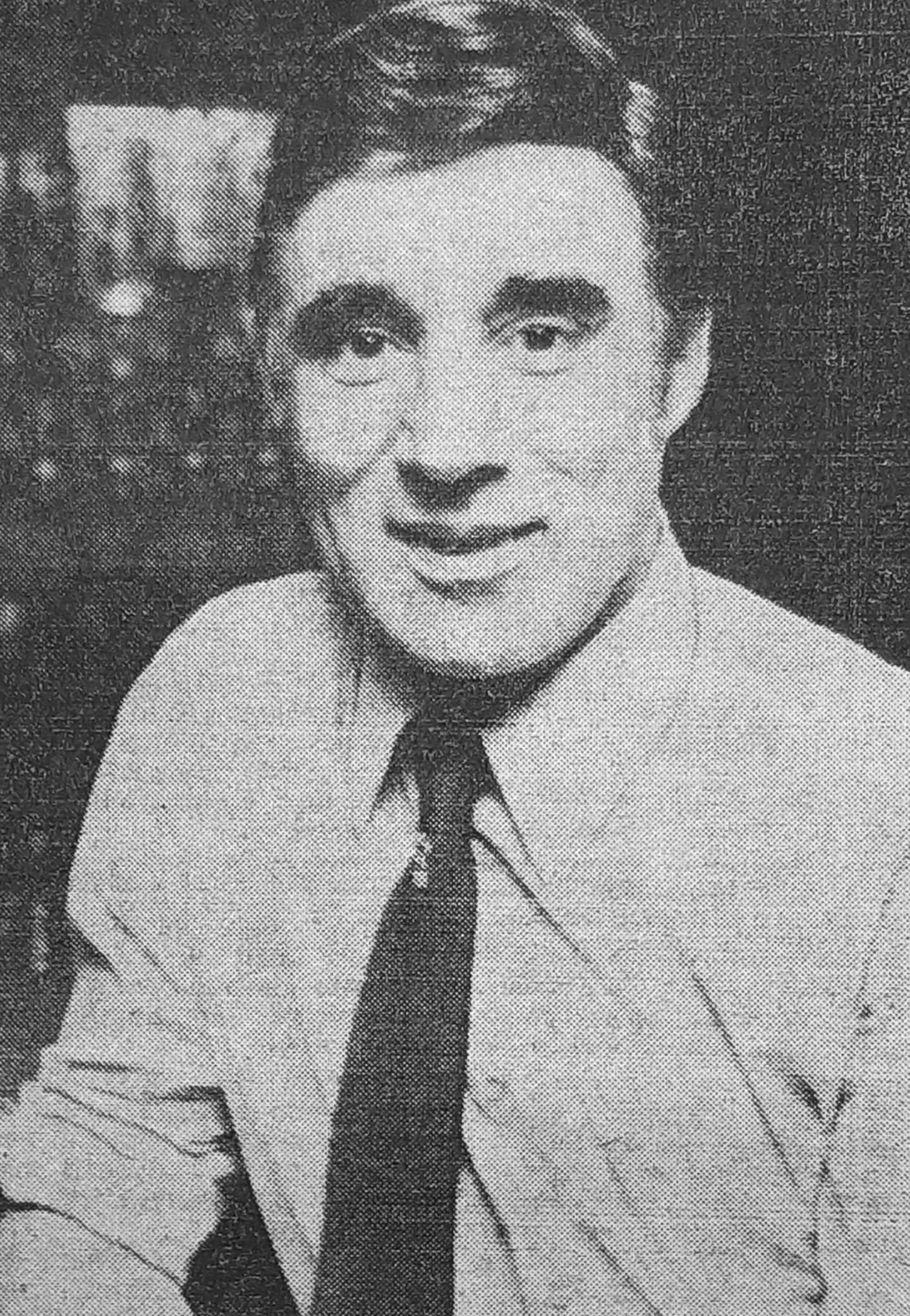 Tommy Martin in a shirt and tie