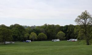 The encampment at Camperdown on May 5.