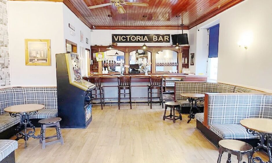 Victoria Bar in Brechin up for auction.