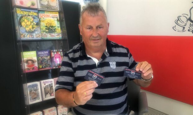 Dundee FC fan Willie Tanner
