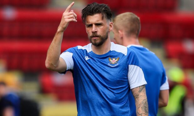 Graham Carey warming up before a game.
