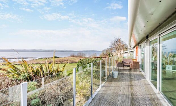 This home in Limekilns has a view over the Forth. Image: Strutt and Parker