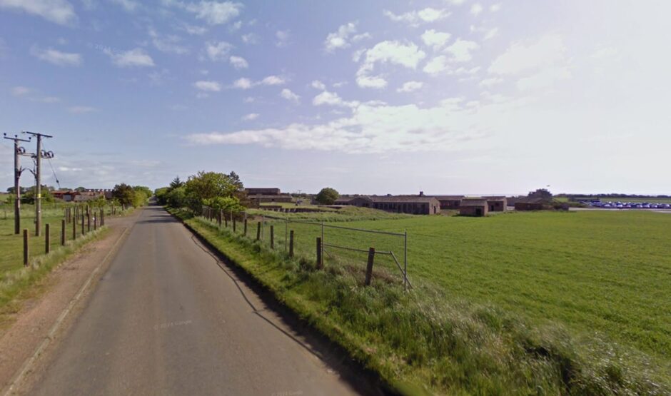 The road past Crail Airfield is too narrow to cope with hundreds of cars