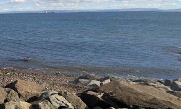 Crews are battling a fire on the beach. Image: Google.