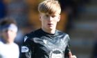 Callan Hamill in action on his first and last appearance for St Johnstone.
