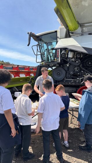 The RHET food and farming day at Tillyochie Farm near Kinross
