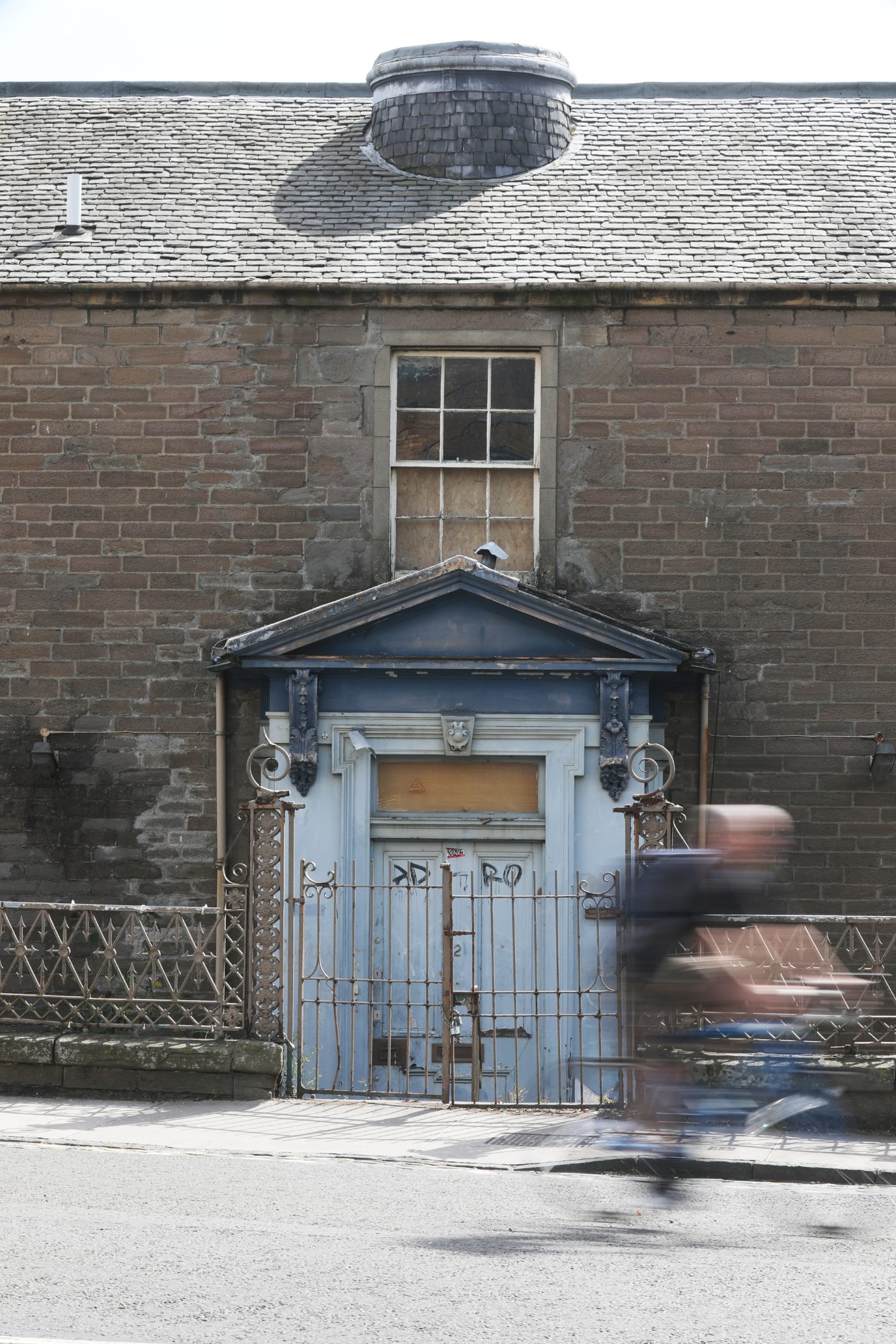 the boarded-up exterior of 2 Roseangle, Dundee