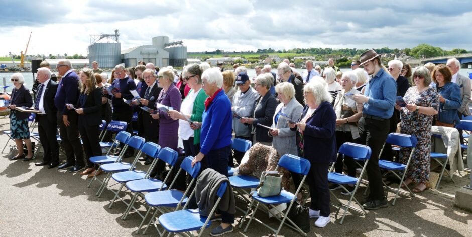 Naming ceremony for new Montrose lifeboat.