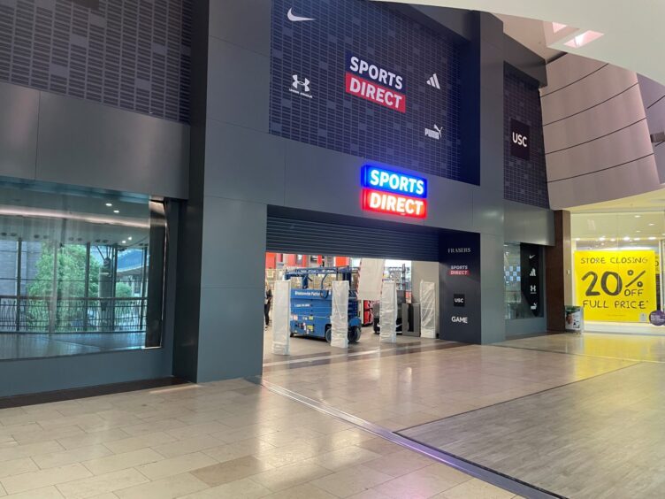 A new Frasers department store in Dundee's Overgate Centre