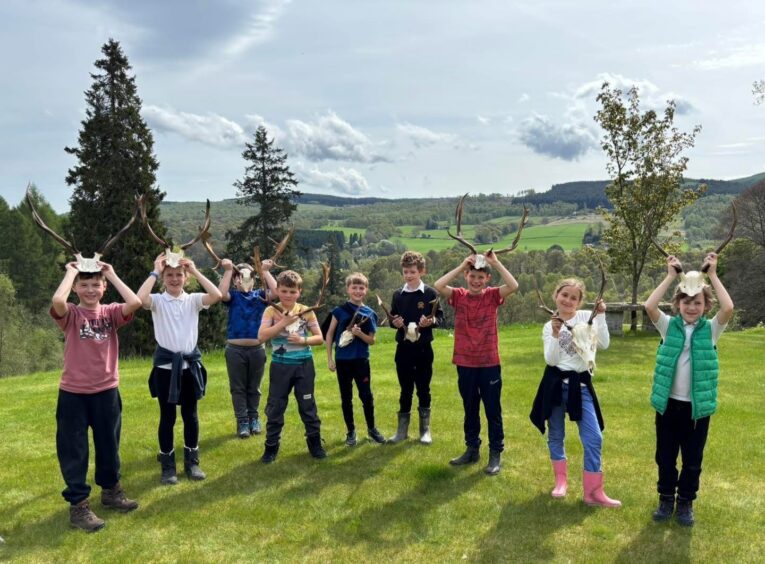 Pupils at Findynate Estate.