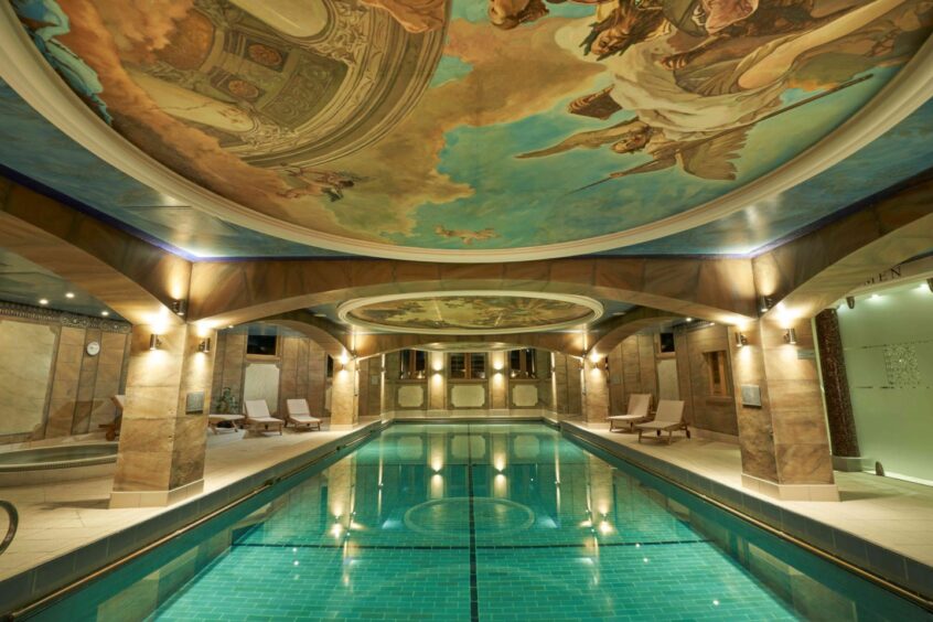 You can enjoy a spa day and use the Victorian Baths at Crieff Hydro.