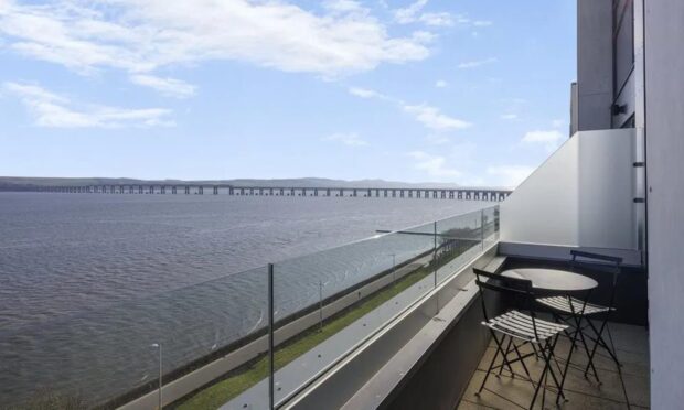 The view from a penthouse apartment on Dundee's Riverside Drive. Image: Your Move