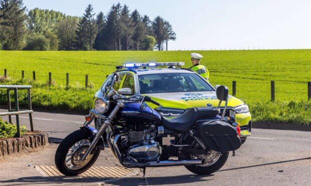 Police at the scene of the crash. Image: Bill Nicoll