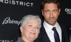 Gerard Butler with his mum Margaret Coll. Image: Broadimage/Shutterstock