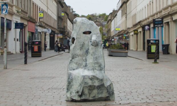 Reform Street is looking a bit rocky as Jeremy Deller returns to Dundee. Image: Otto Cox.