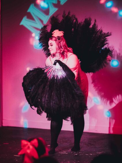 Ruby Le Bast on stage