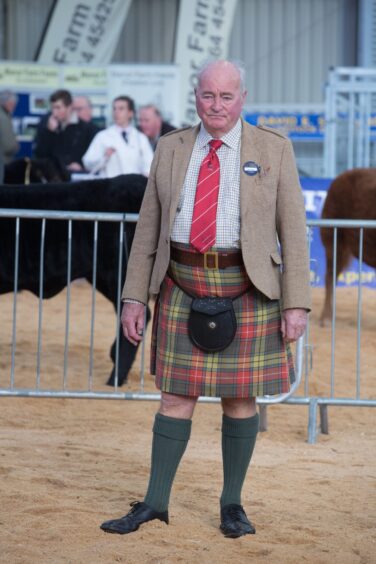 John Gibb in his kilt.