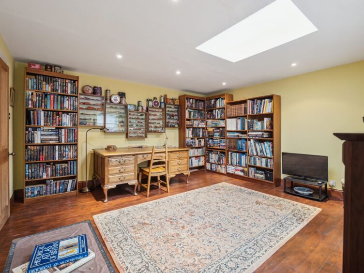 Inside the study in Tigh-na-Traigh.