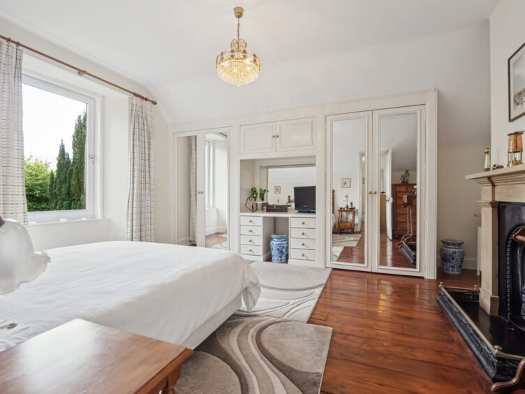 Built-in wardrobes are a feature of this room in Tigh-na-Traigh.