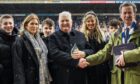 St Johnstone fan Stewart Falconer (centre) was recently crowned Fan of the Year. Image: St Johnstone FC