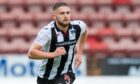 Danny Devin in action for Dunfermline Athletic.