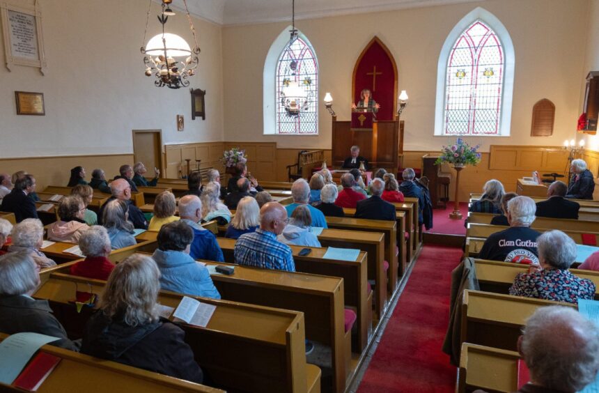 Clan Guthrie USA members join Angus celebration for new era at Guthrie Church.