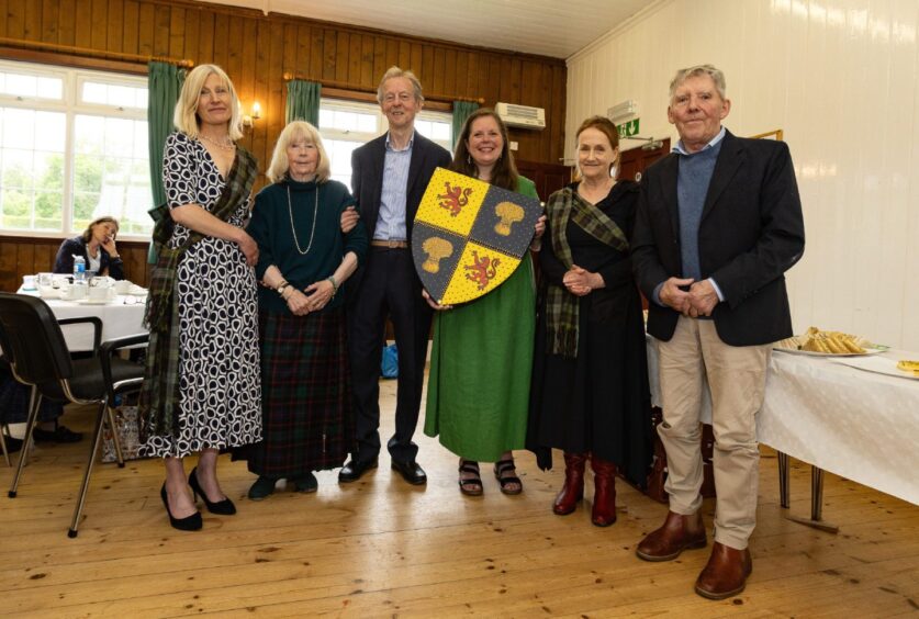 Clan Guthrie descendants at ceremony to mark takeover of Guthrie Church.
