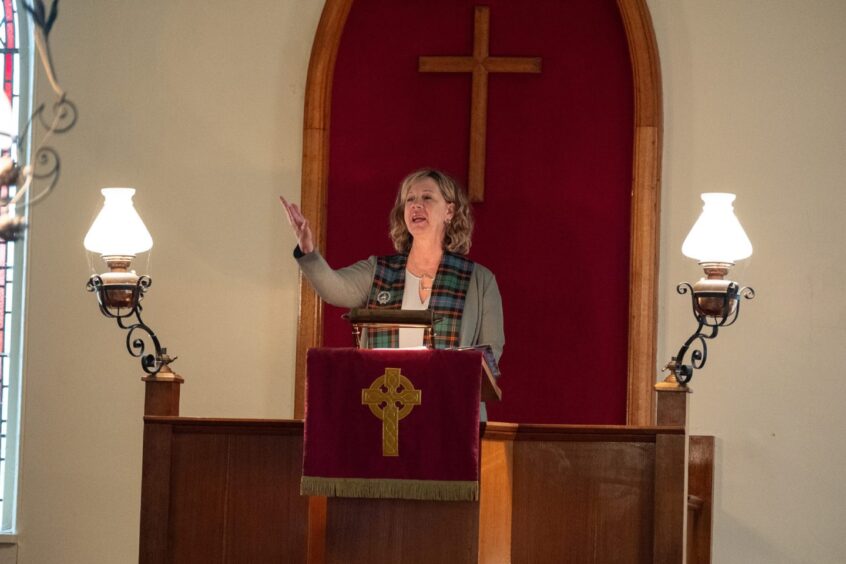 Clan Guthrie USA members join Angus celebration for new era at Guthrie Church.