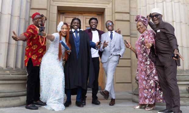 Proud faces at Dundee University's 2025 Graduations on Wednesday.