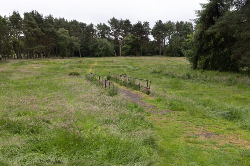 Much of the 18-hole course is now covered with long grass.