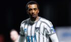 Tashan Oakley-Boothe stands during a game for Dunfermline Athletic last season.