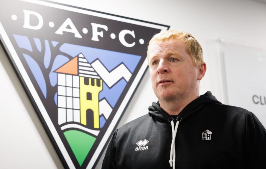 Pars manager Neil Lennon in thoughtful mood at East End Park.