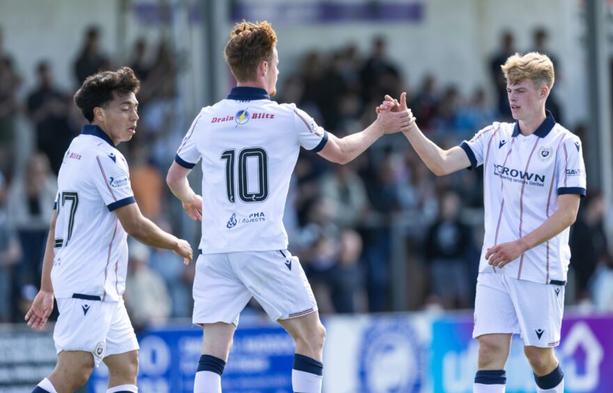 No 10 Tommy McDermott made it 2-0 before he travelled back to Burnley. Image: Ross Parker/SNS