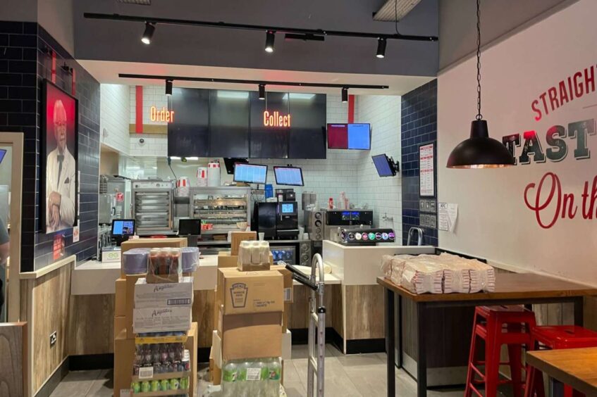Inside the KFC restaurant on Dundee's Murraygate