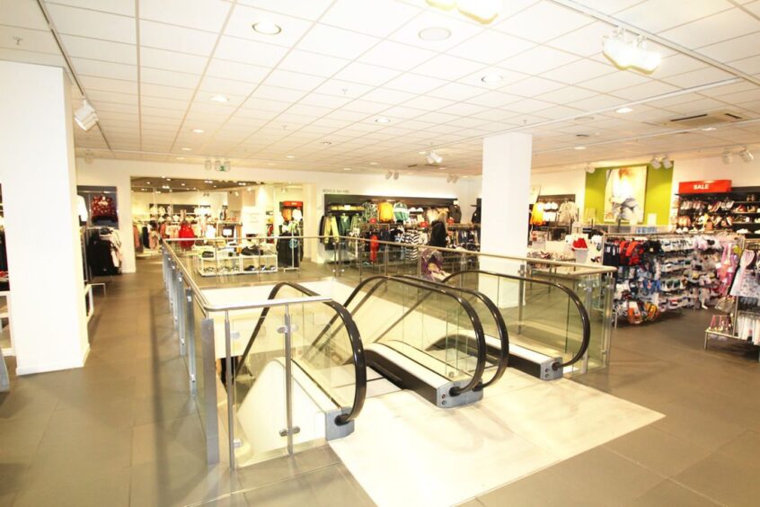The top floor of Stirling's H&M store before it closed