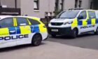 Police on Derby Street, Dundee, following the "disturbance". Image: Supplied