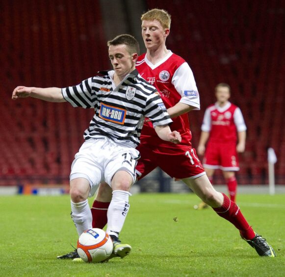Aidan Connolly in action for Queen's Park during his first spell at the club in 2012.