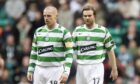 Steven Pressley on debut for Celtic in 2007 alongside team-mate Neil Lennon. Image: SNS